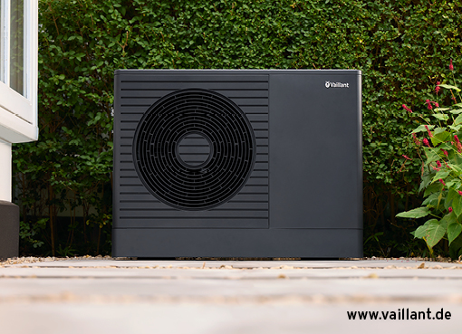Vaillant aroTHERM pro Wärmepumpe in moderner Hausanlage